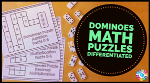 Domino Puzzle Maths est un exemple d'énigme mathématique de recherche d'opérations qui permet d'étudier différemment. Voir d'autres exemples avec FormaMaths.